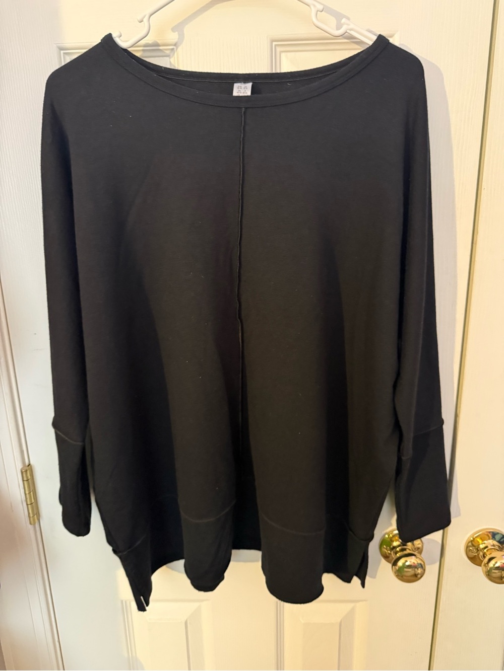 SPANX Black Crewneck Oversized Sweater